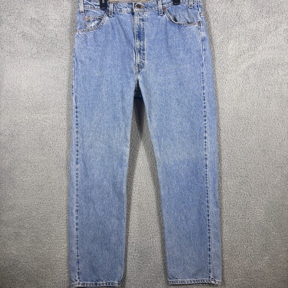 VTG Levi's 505 Orange Tab Jeans Regular Fit Straight Leg Light Wash Mens W40 L32 - Picture 1 of 8